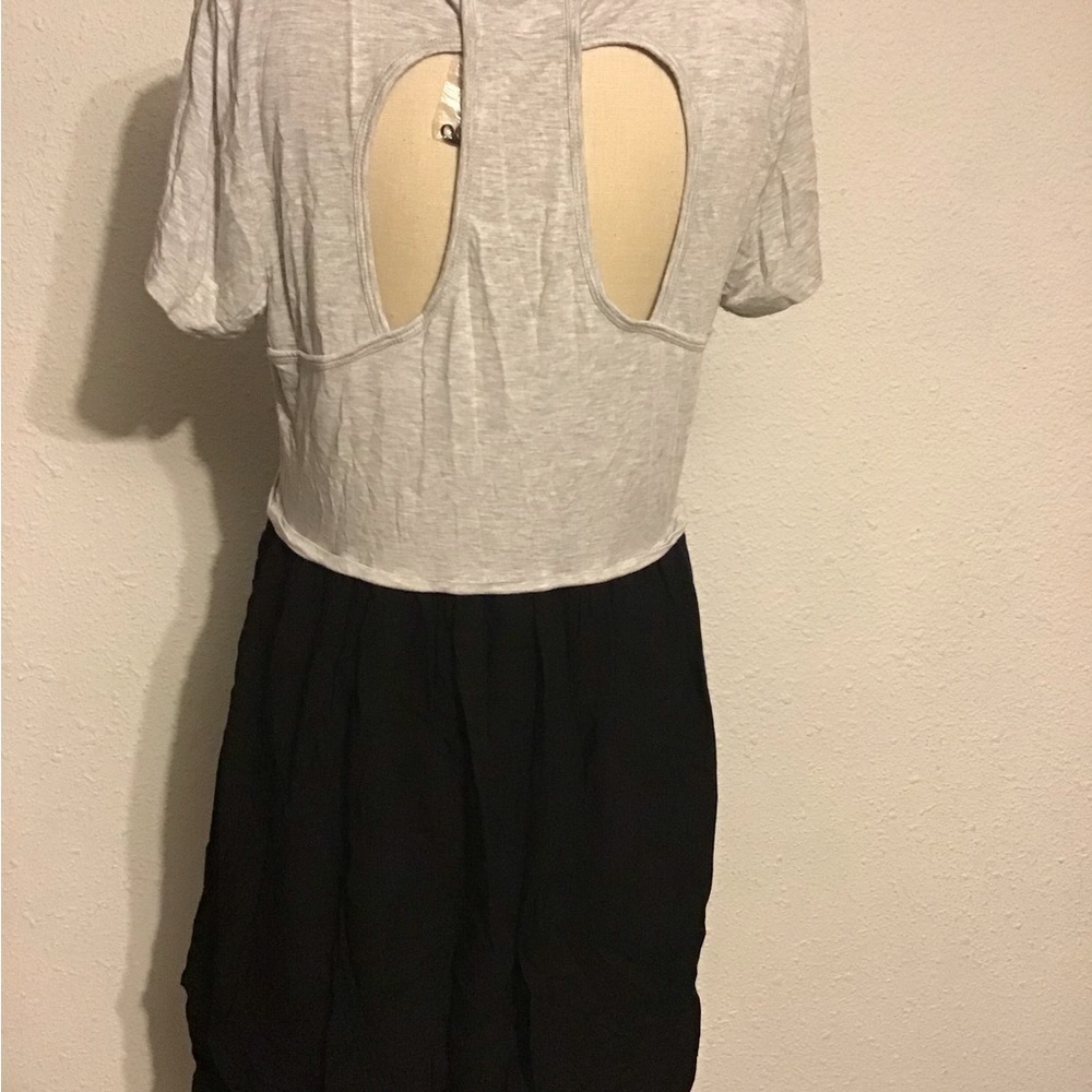 Cupio black/gray midi dress size large - Picture 2 of 6